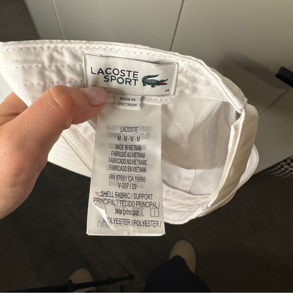 Lacoste White Miami Open 2025 Hat - Picture 5 of 5